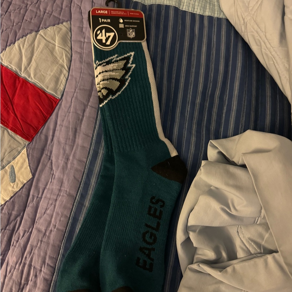 Philadelphia Eagles socks (47 brand)